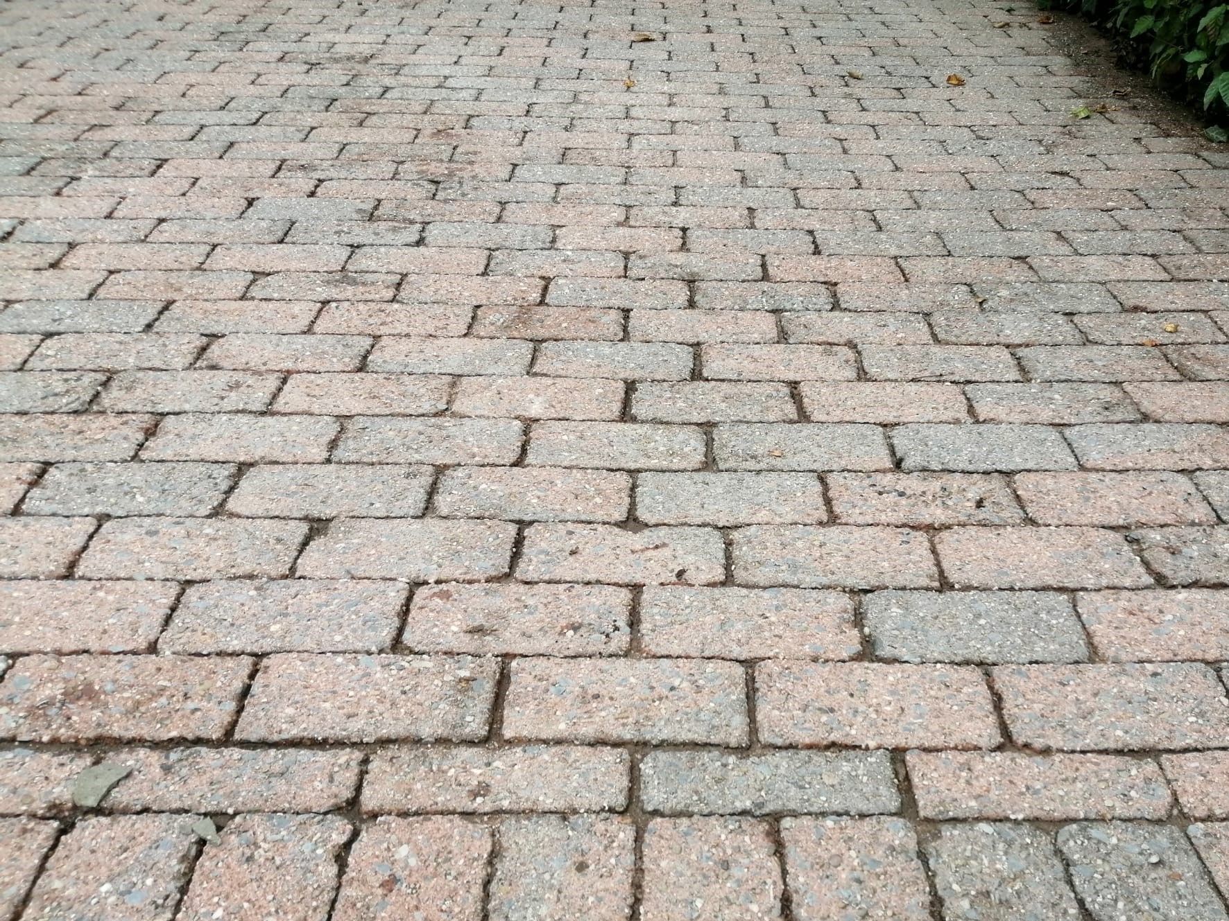 Klinkerterrass, efter rengöring
